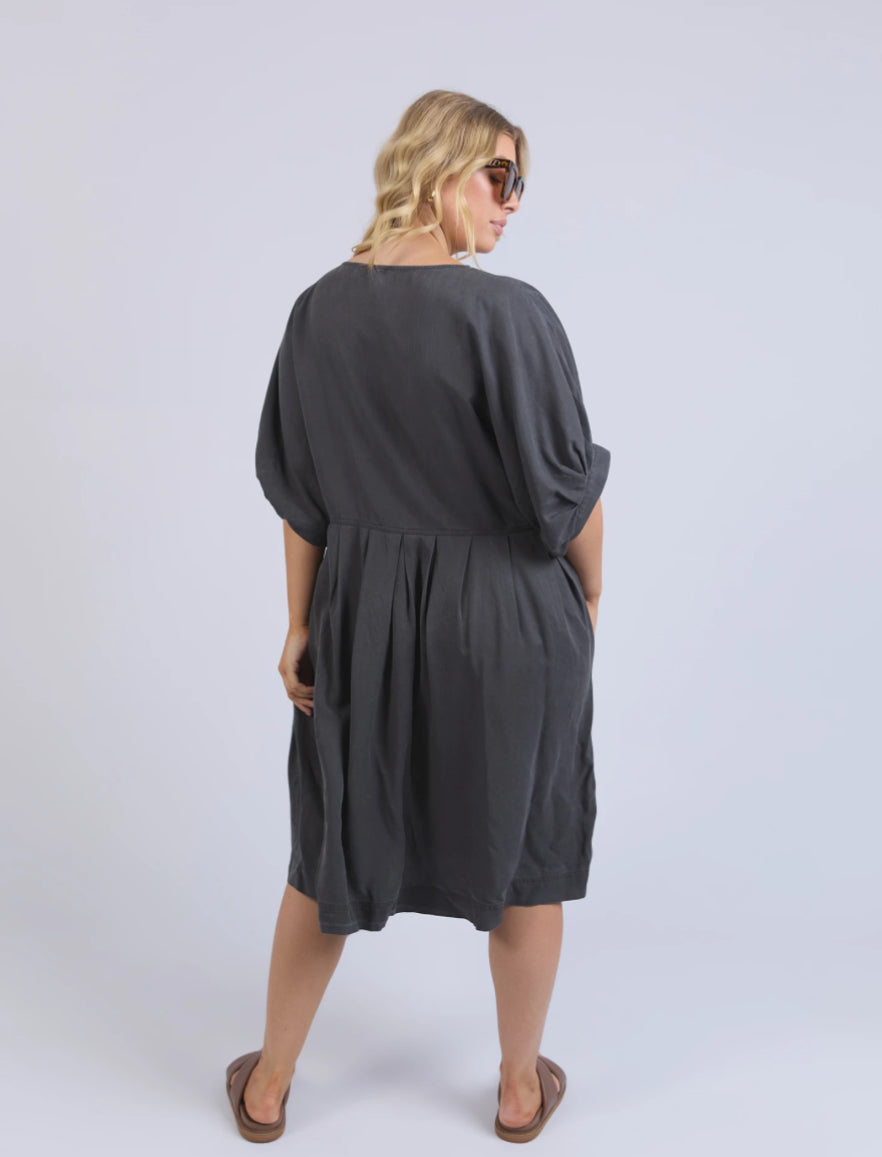 Bliss Relaxed Dress - Washed Black