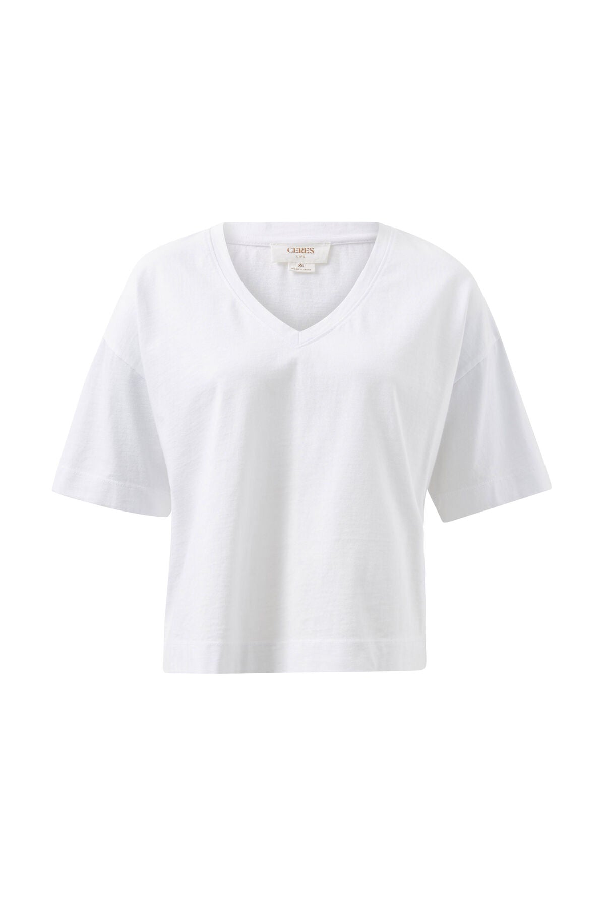 Boxy V Neck Tee