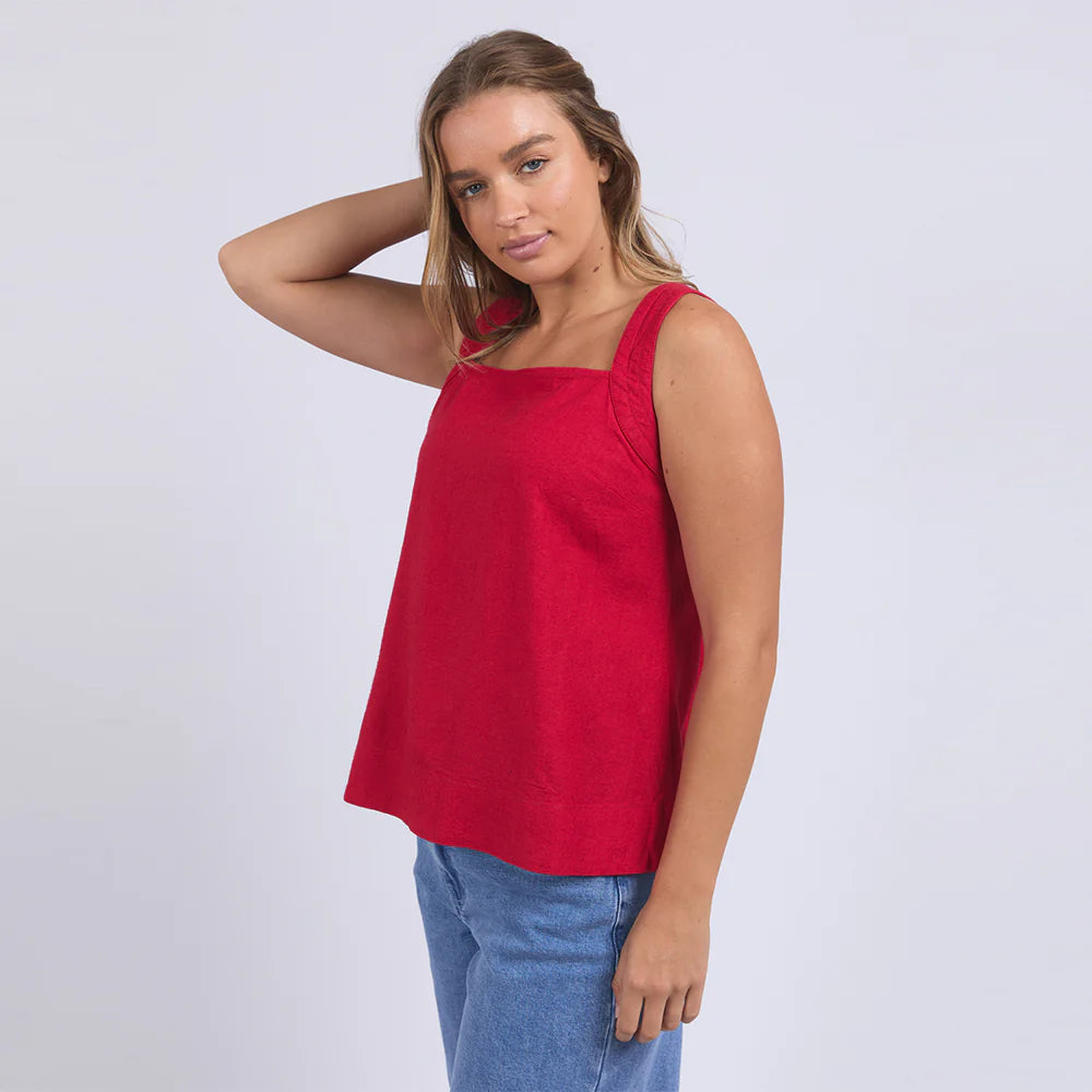 Lourdes Top - Crimson