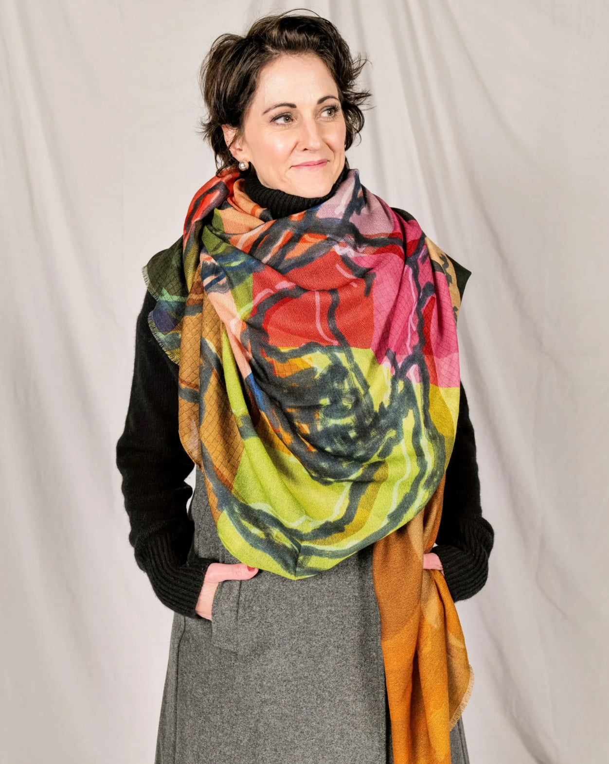 Regina Oversized Merino Wool Scarf