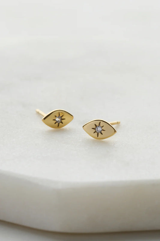 Evil Eye Stud - Gold