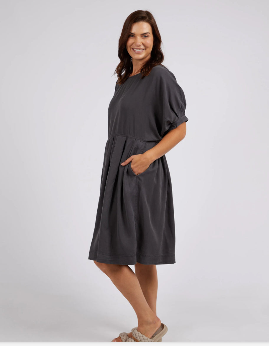 Bliss Relaxed Dress - Washed Black