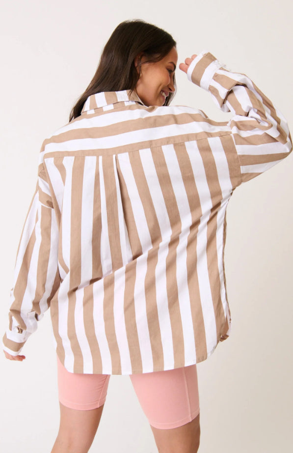 Adalyn Shirt - Fawn Stripe