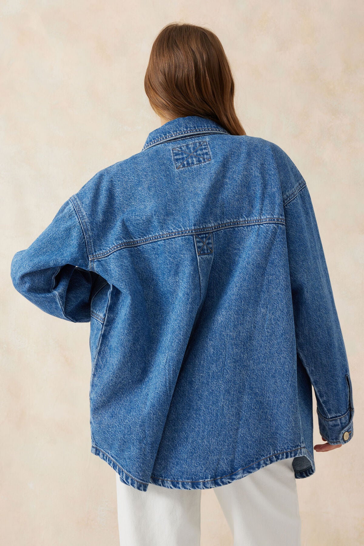 Denim Side Pocket Shacket