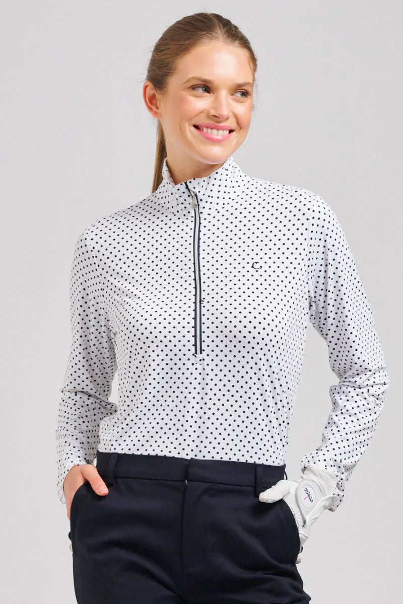 Club Grange Longsleeve Shirt - French Navy Spot