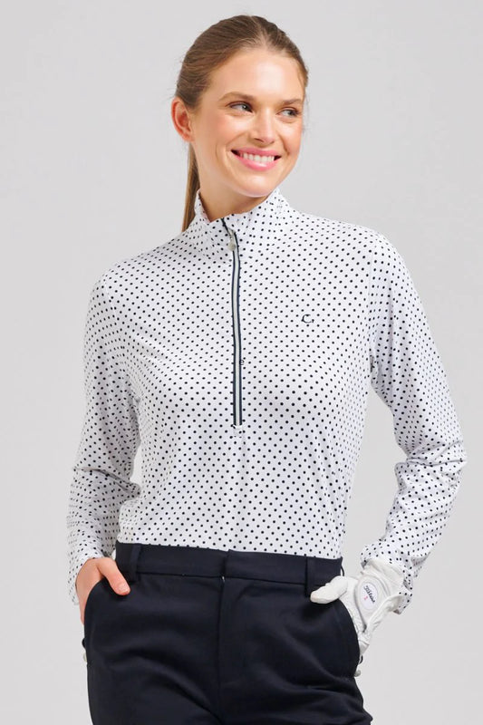 Club Grange Longsleeve Shirt - French Navy Spot