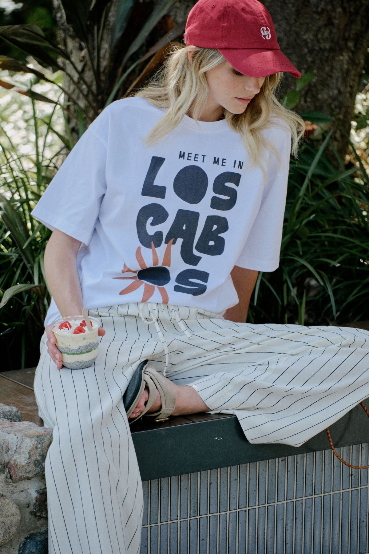 Boyfriend Tee - White Los Cabos