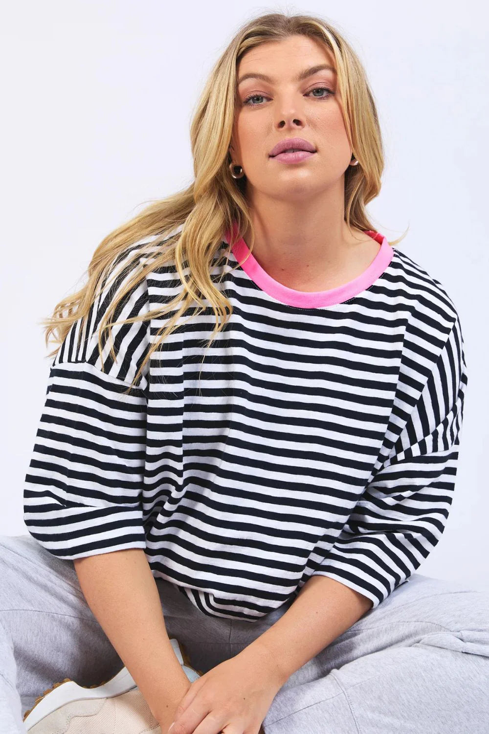 Mazie Stripe Ringer Sweat