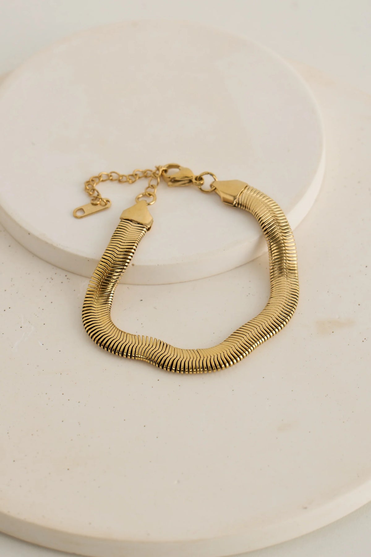 Greta Snake Bracelet - Gold