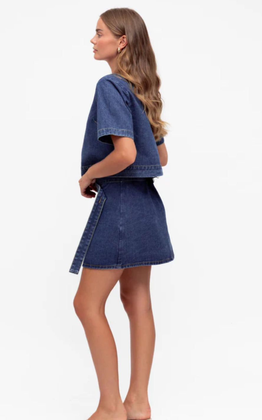 Denim Mini Skirt