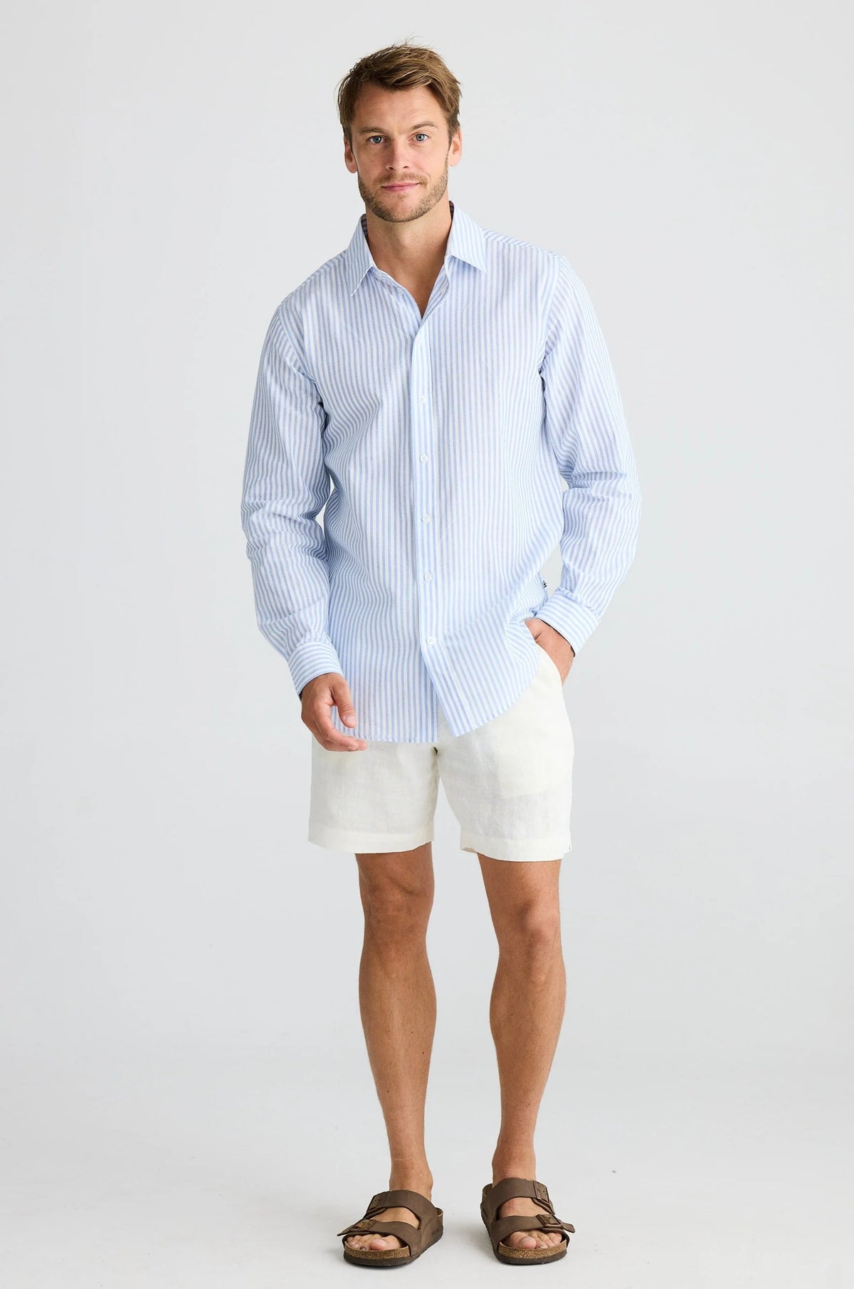 Oxford Shirt - Blue Stripe