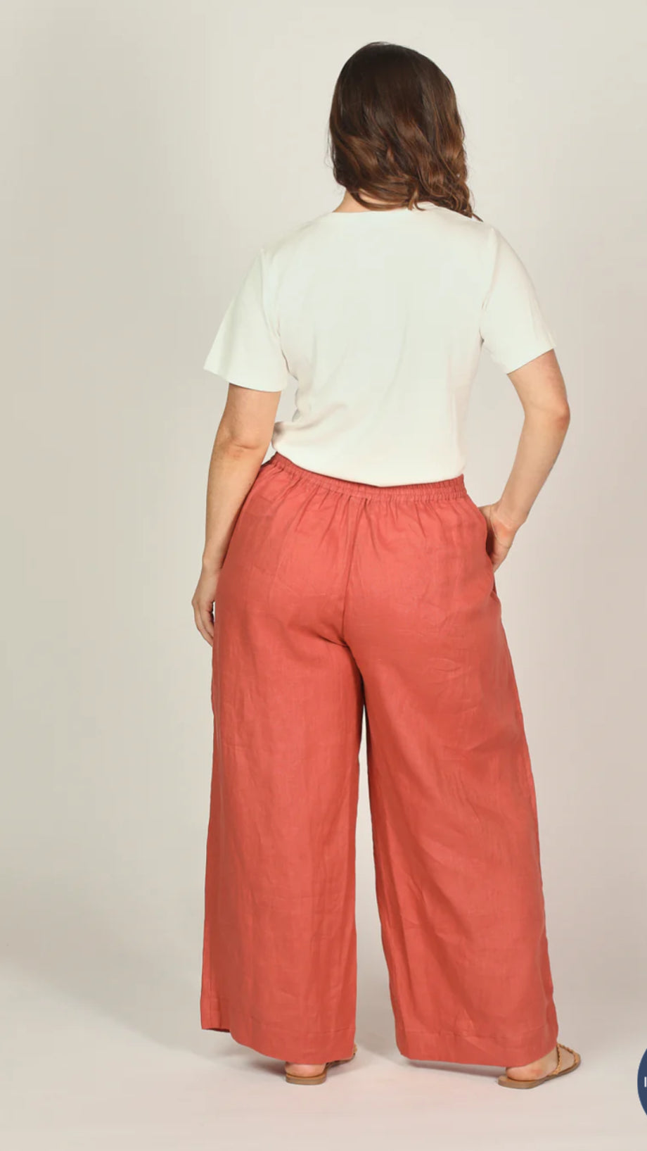 Liliana Wide Leg Linen Pant