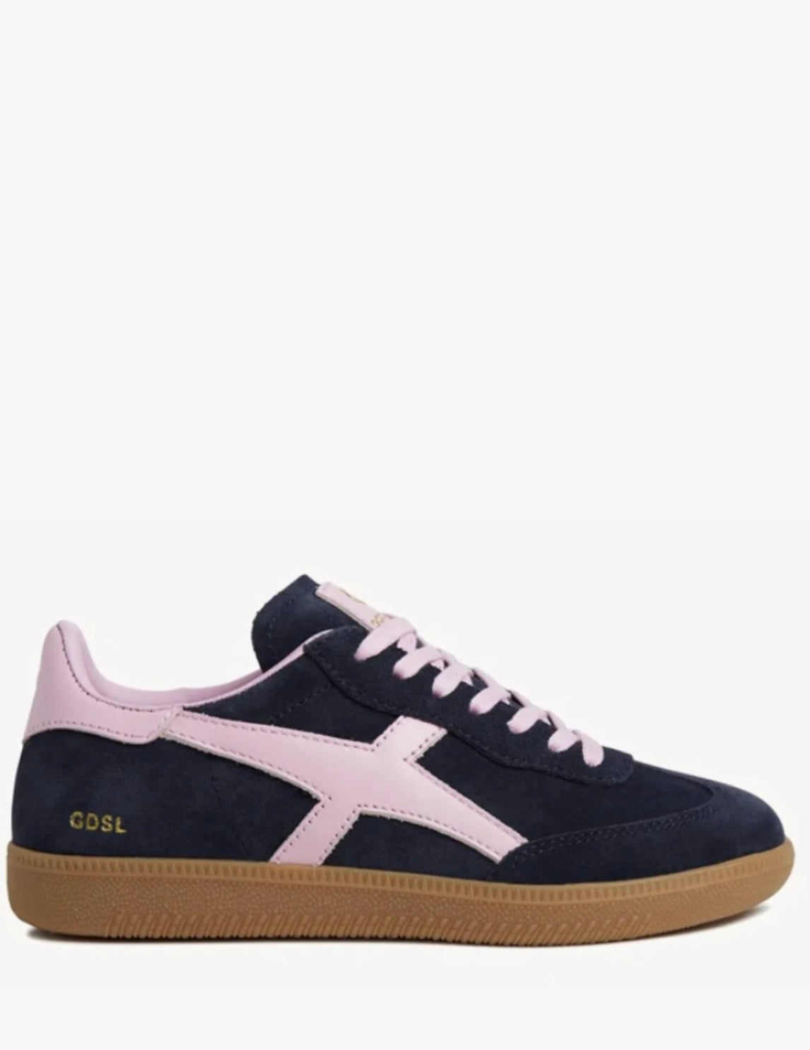 Goodsole 2001 Crossroads Navy/Pink Suede Sneaker
