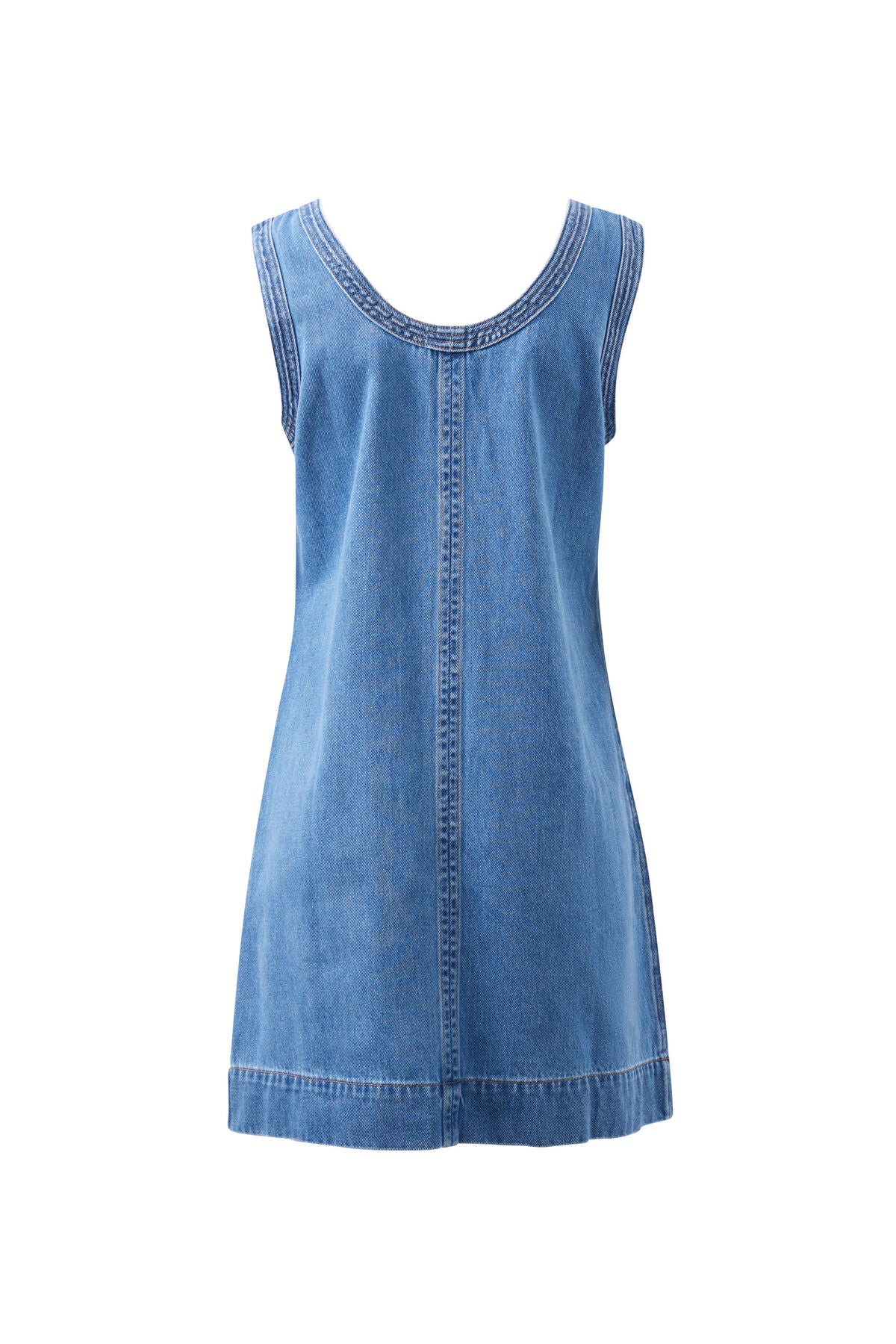 Denim Tank Dress - Vintage Blue