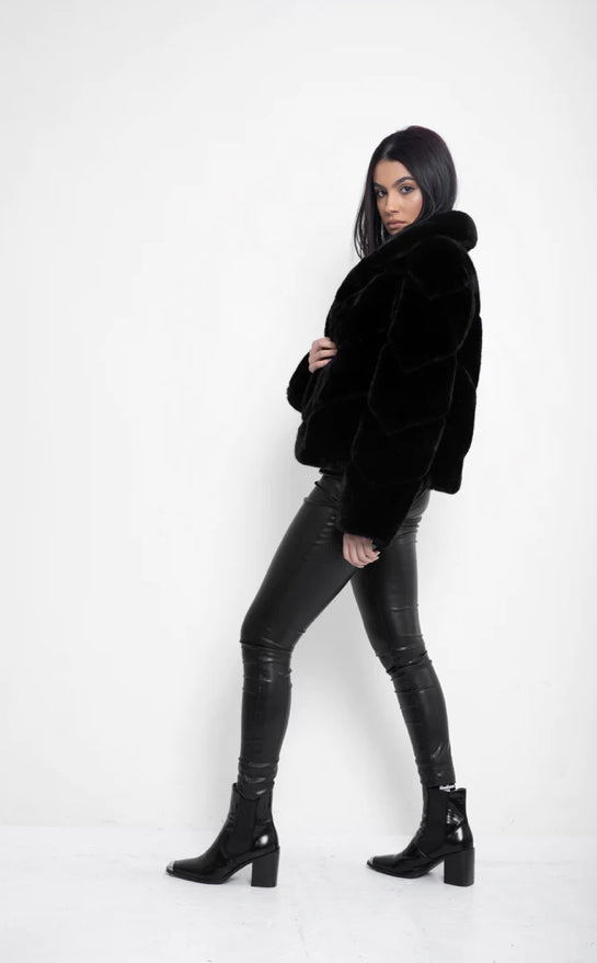 Zara Faux Fur Black