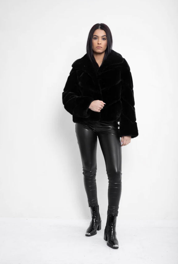 Zara Faux Fur Black